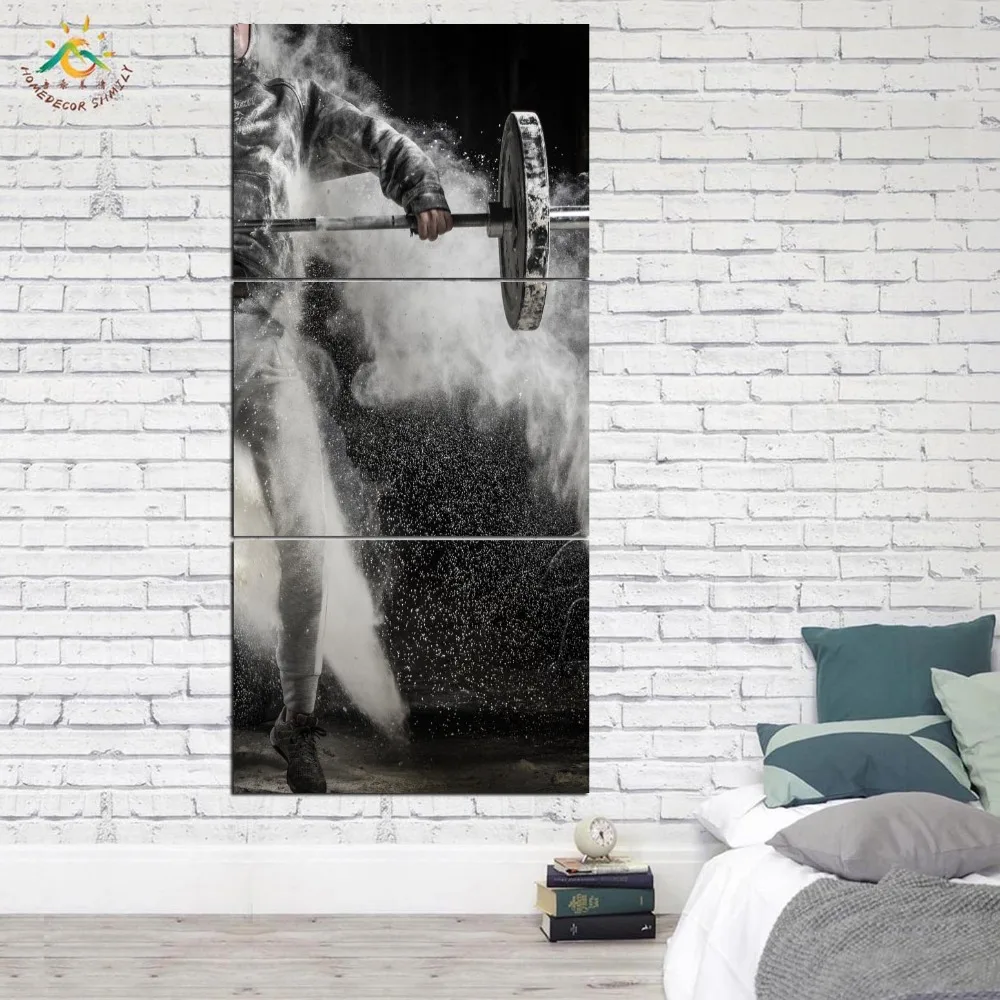 Weightlifting Man Modern Canvas Art Prints Poster Wall Painting Home Decoration Artwork Wall Art Pictures for Bedroom 5 PIECES