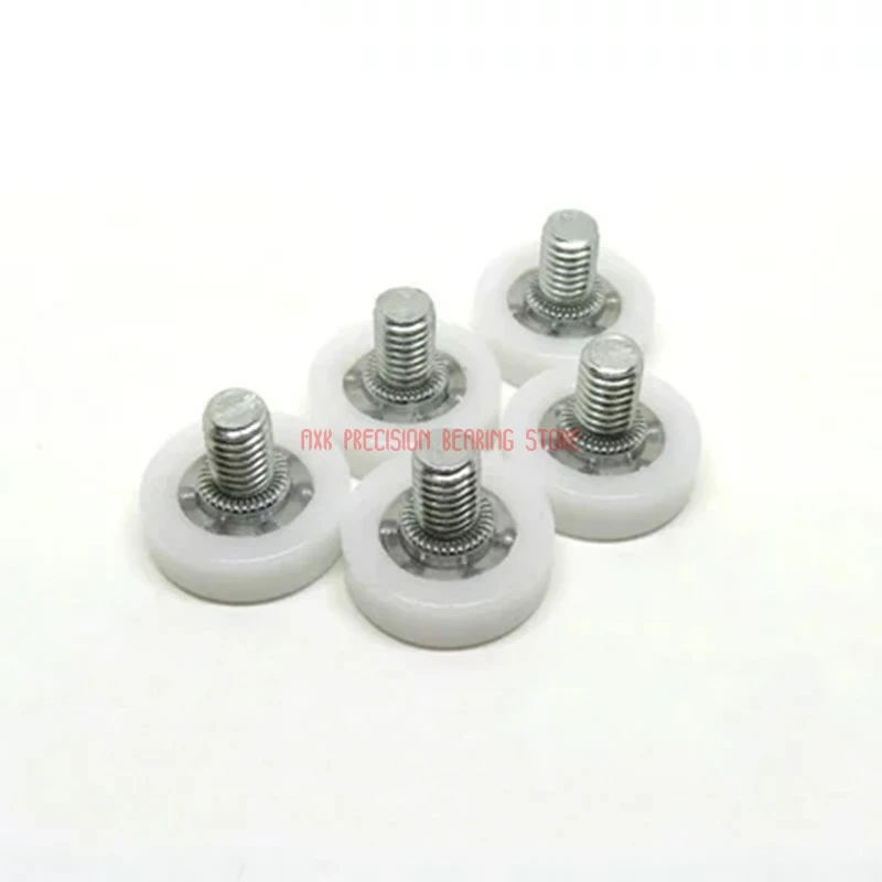 Dr22c6l8 Screw 6x22x7mm Pulley Bearing 6*22*7 Mm ( 2 Pcs ) Doors And Roller Mute Wheel Pom 636 M6*8 Plastic Covered Bearings