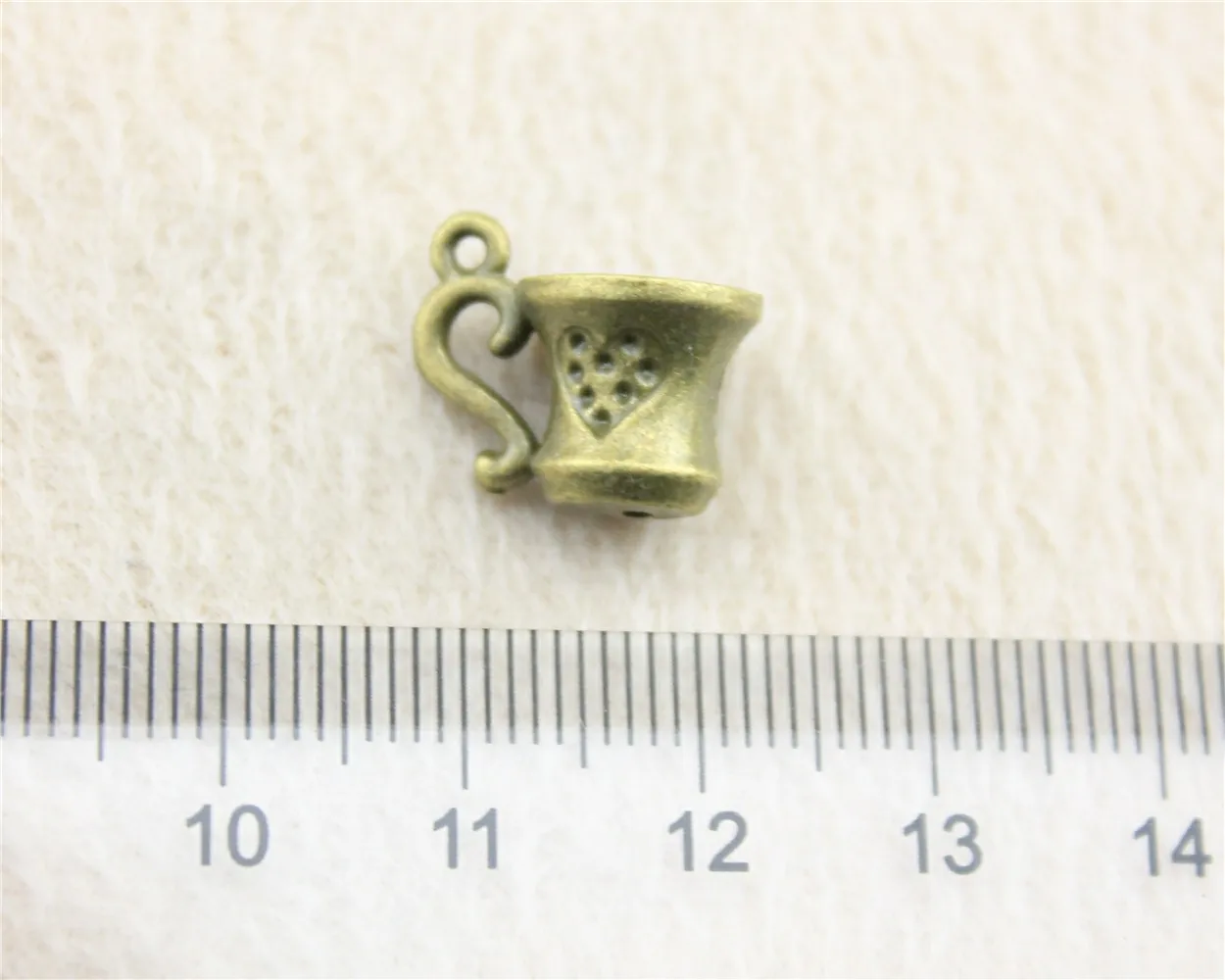 40pcs/lot 10*15mm ancient bronze 3D Tea Cup charm Pendants DIY jewelry for bracelet necklace earring