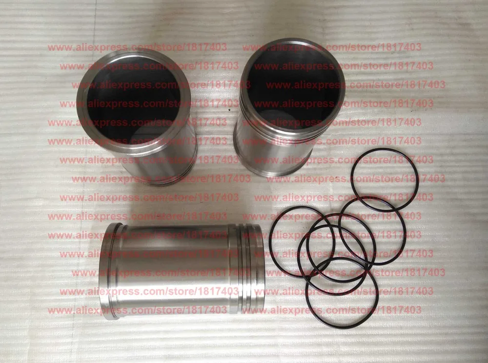 

TY295.2-7 (TY395I.2-7) Cylinder Liner/Cylinder Sleeve (L: 184mm) + TY295.2-8 water sealing ring, Jiangdong engine parts, TY395IT