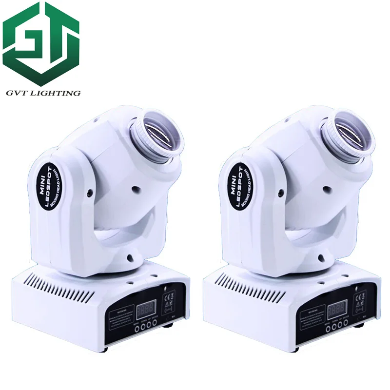 2 pieces/lot white shell color 30W LED Spot Moving Head Light Disco DJ Spots 30W gobo moving heads lights super bright