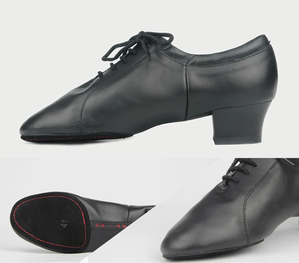 BD Latin Dance Sport SCHUHE Beruf Ballsaal Schuh Moderne Weiche Rindsleder Echtes Leder Tragbare 419 Weiß Jazz Slip-UP HEIßER – Detail 1