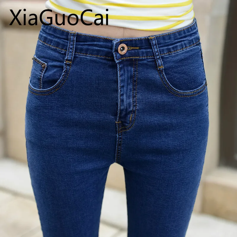 

Hot Sale Women Jeans Female Nine Pants Spring and Summer 2019 Korean Elastic Slim Slimming Pencil Pants Tide Jeans Woman