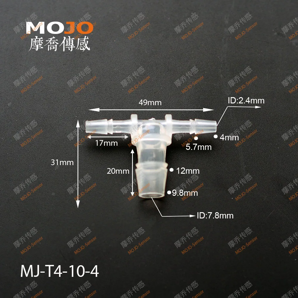 MJ-T4-10-4 マルチホースコネクタ4mm→10mmバーブタイプコネクタ（1000個/ロット）