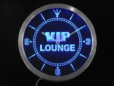 Nc0413 VIP Lounge Bar piwiarnia zegar ścienny LED znaki neonowe wina w pubie