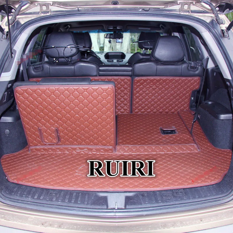 

Good quality! Special trunk mats for Acura MDX 7 Seats 2013-2007 waterproof cargo liner boot carpets for MDX 2010,Free shipping