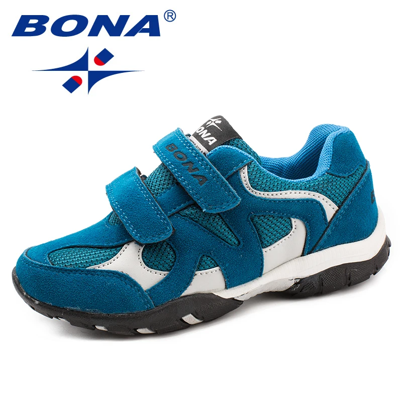 BONA New Arrival Classics Style Children Casual Shoes Hook & Loop Boys Loafers Outdoor Fashion Sneakers Light Fast Free Shipping