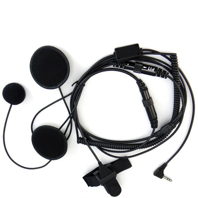 

1-контактная гарнитура для мотоцикла, наушники PTT для Motorola Two Way Radio TLKR T60 T3 T80 T7 Walkie Talkie MB140R Full Face