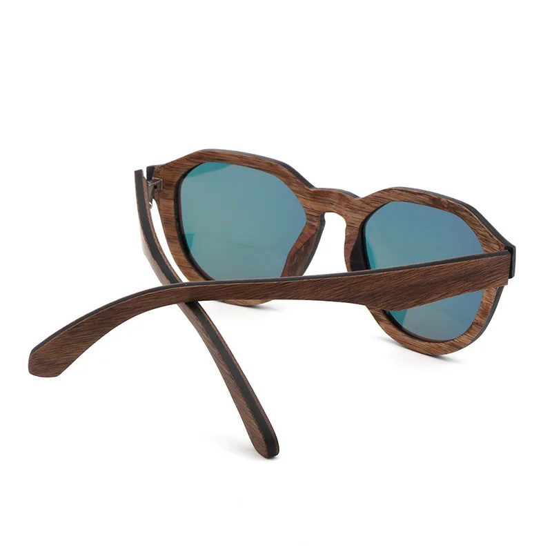 Fashion Oversize Wood Polarized Sunglasses For Men/Women 100% Handmade Wooden Frame