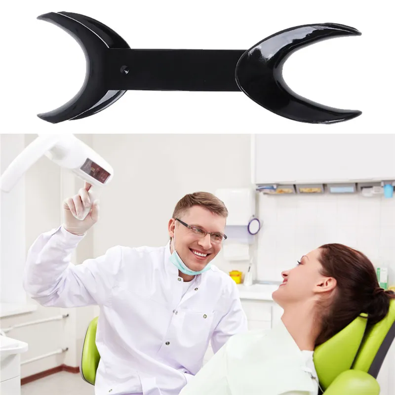 4 ks zubní nářadí t-shape intraoral zlá lippe retractor otvírač dvojitý hlava ortodontické zubů ústa otvírač rozměr small+large