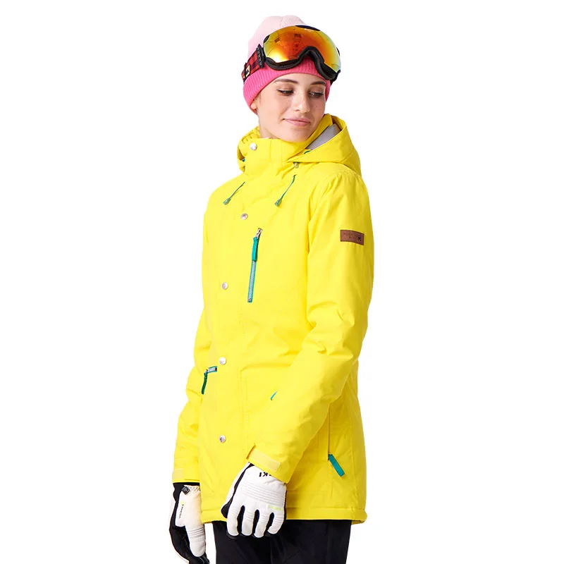 FIUME che scorre Donne di Marca di Snowboard Giacche Per L'inverno Caldo a Metà coscia Sport All'aria Aperta Abbigliamento di Alta Qualità Sport Jacket # A7023