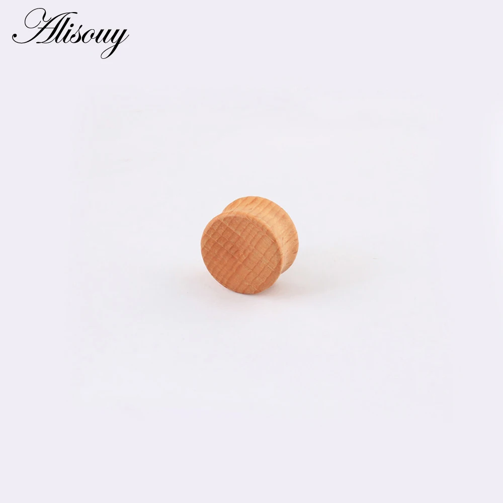 Alisouy 2pcs Wood Plugs and Tunnels Ear Expander Plug Gauges 6mm to 20mm Ear Plugs Body Jewelry piercing tunnel jewelry