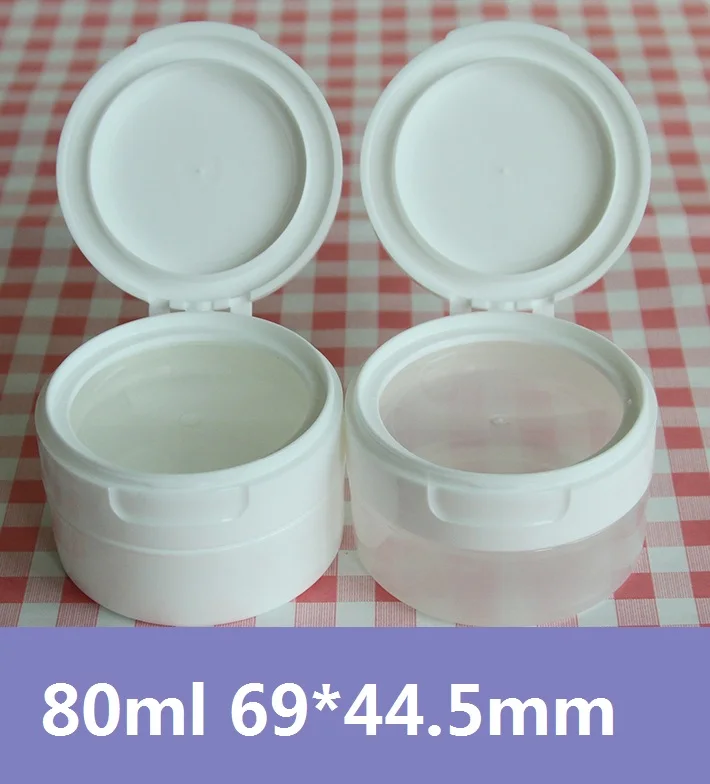 30pcs/lot 80g 80ml Cosmetic Packaging Jar PP Material Food Grade Container Special Jars for Handmade Cosmetic DIY Tool