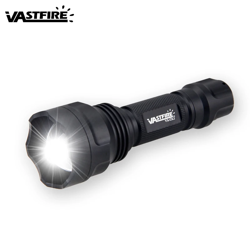 Upgrade New Tactical Green/Red/White Hunting Torch Zoomable Flashlight 250-300 Yards 1 Mode Weapon Light LED Lantern