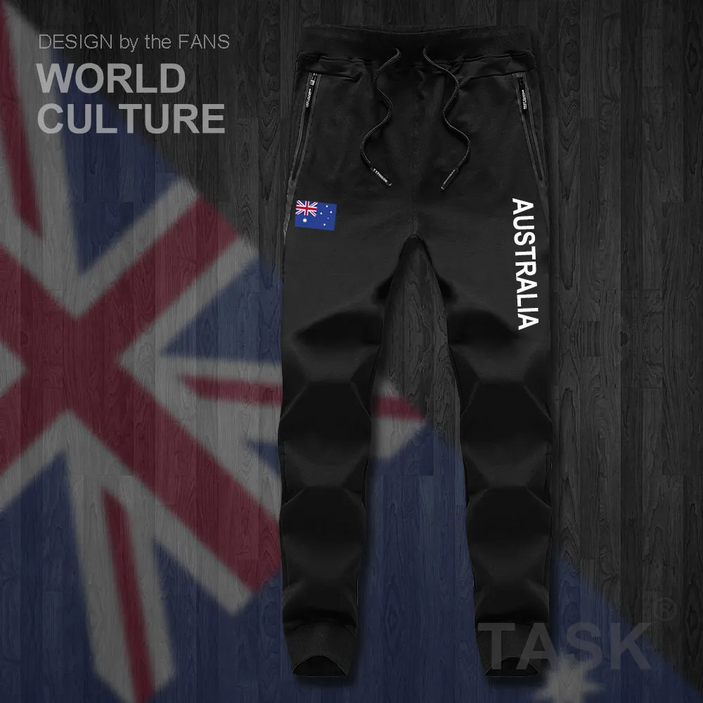 Commonwealth of Australia AUS Australian mens pants joggers jumpsuit sweatpants track sweat fitness fleece tactical casual NEW