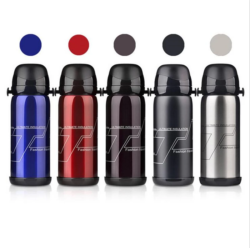 5 Color Stainless Steel Insulated Thermos Bottle 800ml Thermo Vacuum Flask Thermoses Thermal Coffee milk   Mountaineering kettle