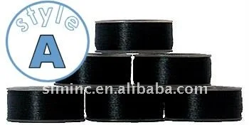 

75D/2(60wt) polyester prewound bobbin threads for embroidery machines, black color + size A palstic side+ free shipping