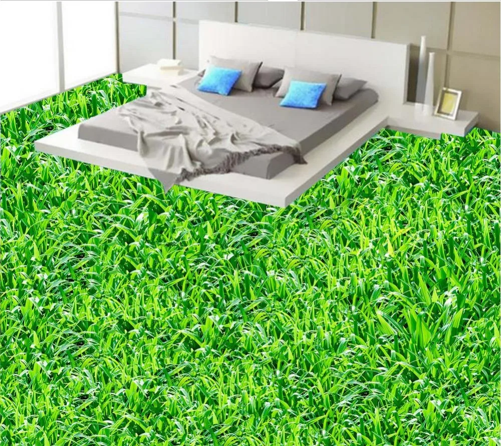 

Пастбище 3D настенные фрески обои пол на заказ фото самоклеящийся 3D Пол ПВХ водонепроницаемый пол