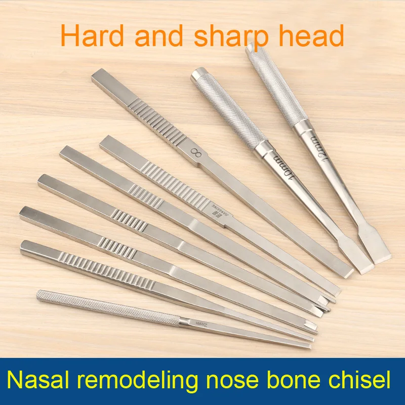 

Beauty high quality stainless steel spade-type round handle nasal bone nose bone chisel face plastic surgery double eyelid tools