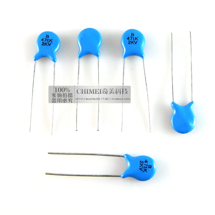 High-voltage ceramic capacitors 2KV 471K ceramic disc capacitors commonly used in high-voltage occasions