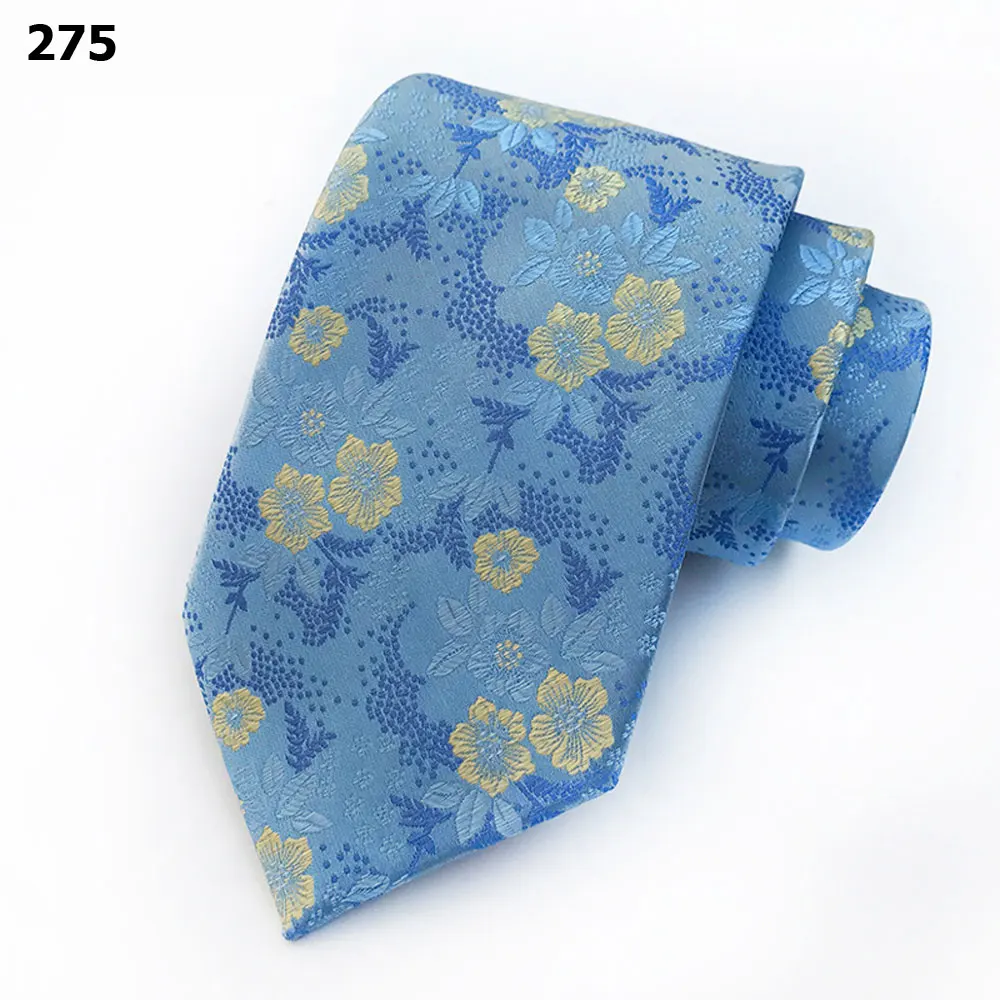 Mens Bright Color Floral Neck Ties High Grade Business 8CM Wide Tie Flower Print BWTHZ0334