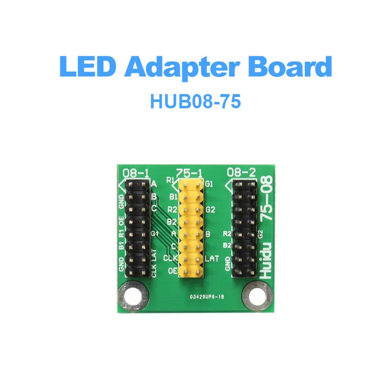 Светодиодный адаптер-преобразователь HUB08, HD, для порта HUB75, с видеодисплеем, для полноцветной светодиодный карты управления