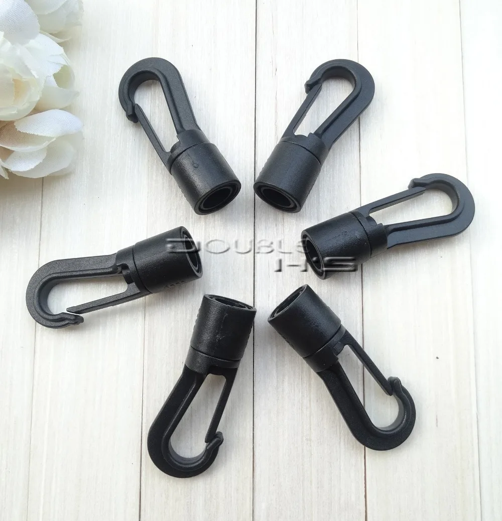 

500pcs/lot 47mm Dia.8mm Snap Hook For Ribbon Lanyards Cord Backpack Bags Tag Holder Black