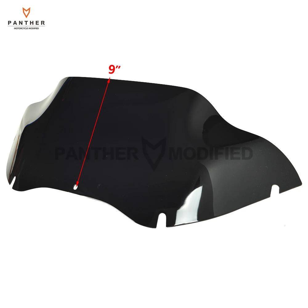 Dymna 9-calowa obudowa przedniej szyby motocyklowej do Harley Touring Road Glide FLTR 1998-2013