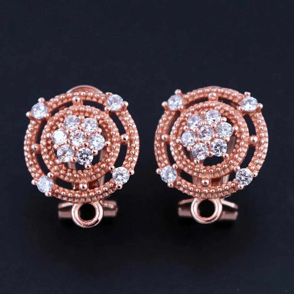 

Luxury Micro Pave AAA Cubic Zirconia CZ Earring Connector Hanging on Linkers For DIY Tassel Earrings Making Jewelry Accessories