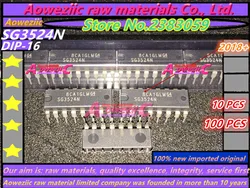 Aoweziic  2018+  100% new imported original SG3524N SG3524 DIP-16 dual adjustable PWM control chip