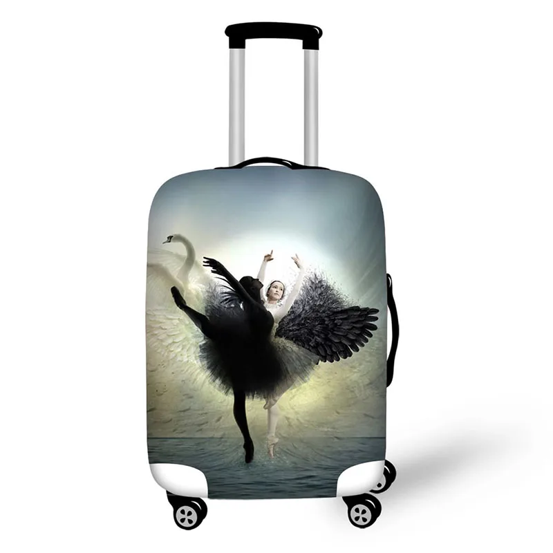 fashion ballet dancer prints cover high elastic fabric covers protective covers for suitcases travel accessories luggage cover