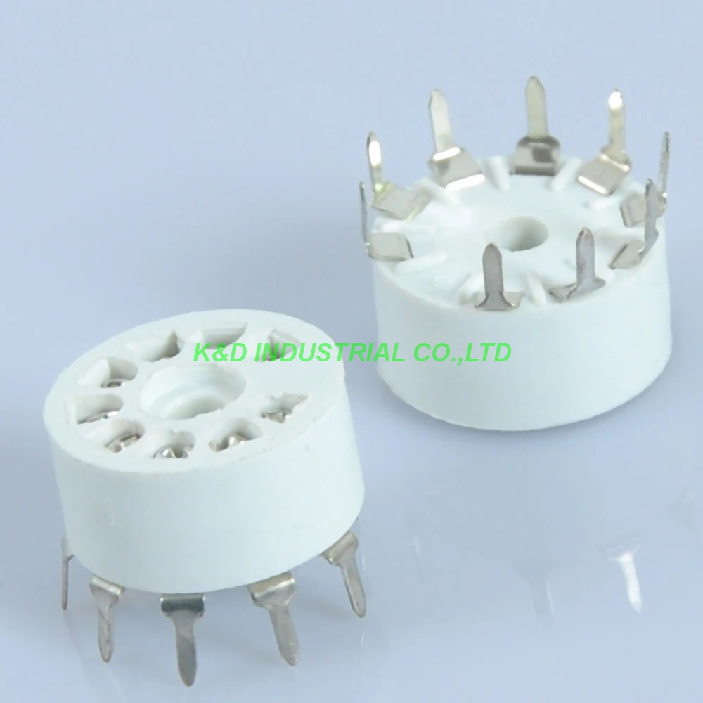 5 stücke Kunststoff rohr buchse 9-polige Leiterplatte halterung b9a Basis 12 ax7 6 dj8 ecc82 b329 für Röhren verstärker