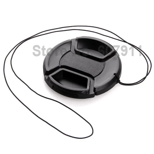 100pcs 49mm Snap-on Front Lens Cap Cover for Nex NEX5N NEX5C NEX3C NEXC3 16F28 18-55 With Anti-lost Rope