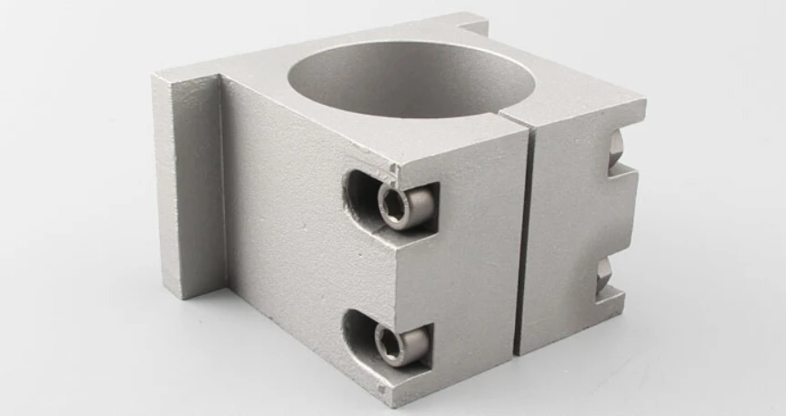 65 мм кронштейн шпинделя двигателя сиденье cnc Резьбовая машина зажим держатель двигателя литой алюминия пескоструйная поверхность для 80 мм шпиндельного двигателя