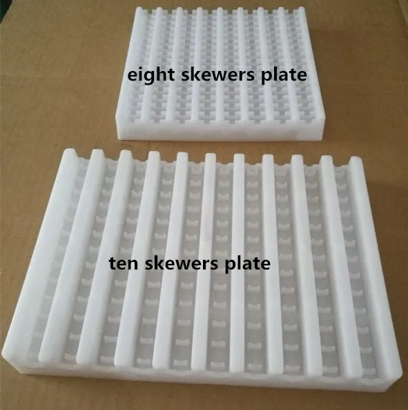 Skewer machine plate or ten skewers plate