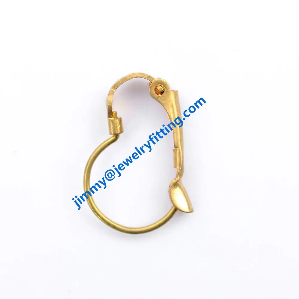 

brass lever back earring clip lever back earrings clip earring fitting fashion jewelry findings 18.5*13mm