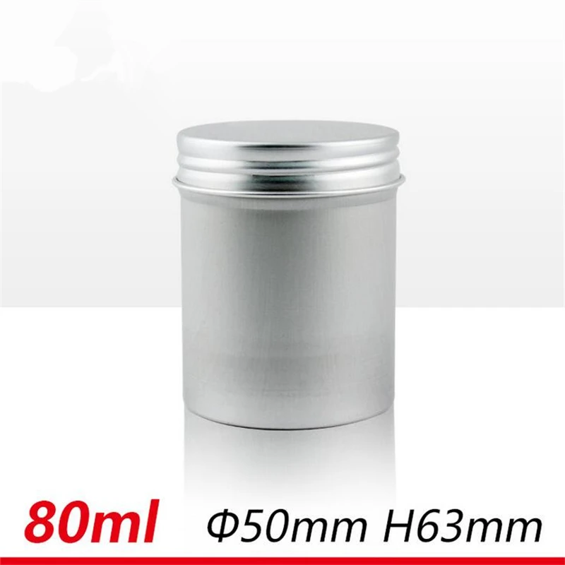 

80ml 80g SPACE CASE Cylinder Storage Case Aluminum Pill Tablet Case Box Cylinder Holder cylindrical Aluminum Tin Can for pomade