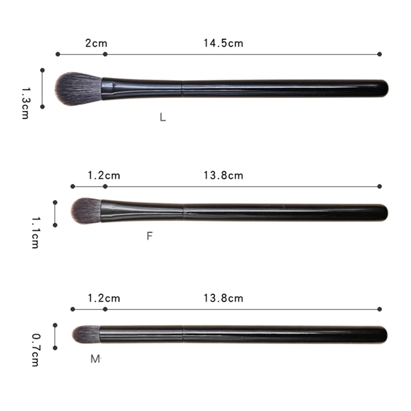 High Quality Japanese Makeup Brush Natural Squirrel Hair Eyeshadow Blending Brush Set Smudger Make Up Brushes Set