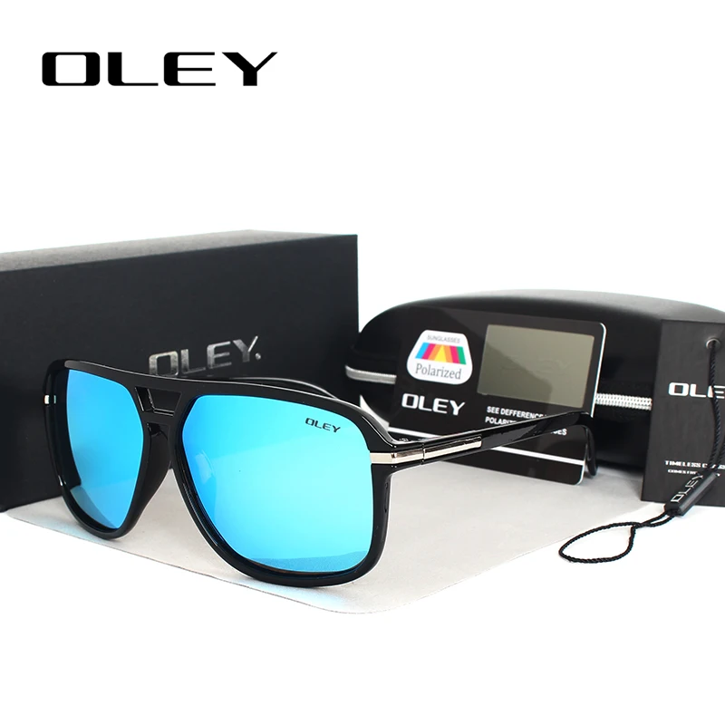 OLEY Vintage oversized Sunglasses Men brand designer women Polarized Sun Glasses for man shades large spectacles culos de sol