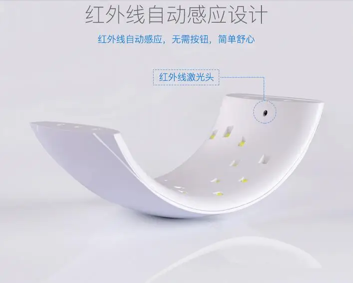 Lampa UV Suszarka do paznokci Białe światło LED 30s 60s Suszenie paznokci i paznokci Żel utwardzający Suszarka do paznokci Manicure Wyprzedaż