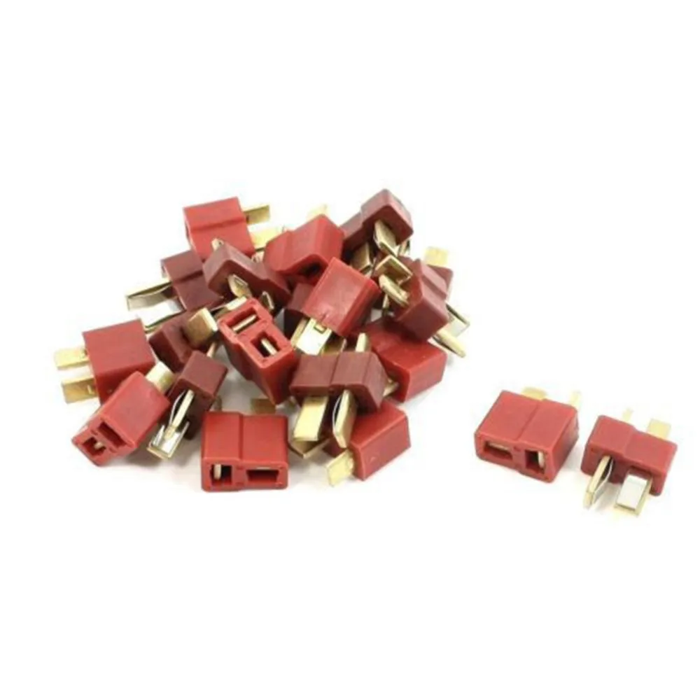 20pcs 10Pair T- Plug Male & Female Connectors Deans Style For RC LiPo Battery ESC