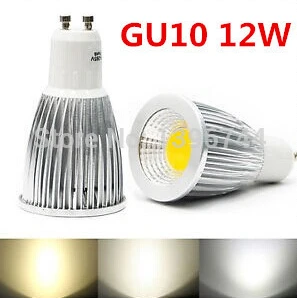 

Super Bright GU 10 Bulbs Light Led Warm/White 85-265V 6W 9W 12W GU10 COB LED lamp light GU 10 led Spotlight