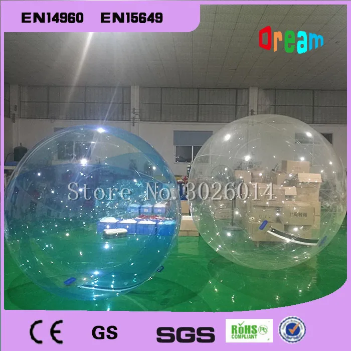 2M TPU Inflatable Human Hamster Ball Water Walking Ball Inflatable Water Zorb Ball Giant Inflatables