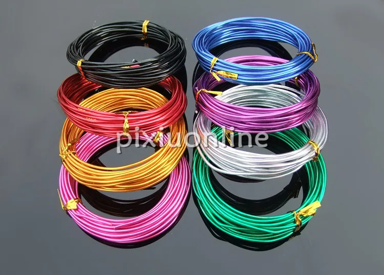 1roll 1mm*5m colorful Aluminum Wire K718B Connecting Lead Metal Oxidation Wires for DIY Model Making Free Shipping