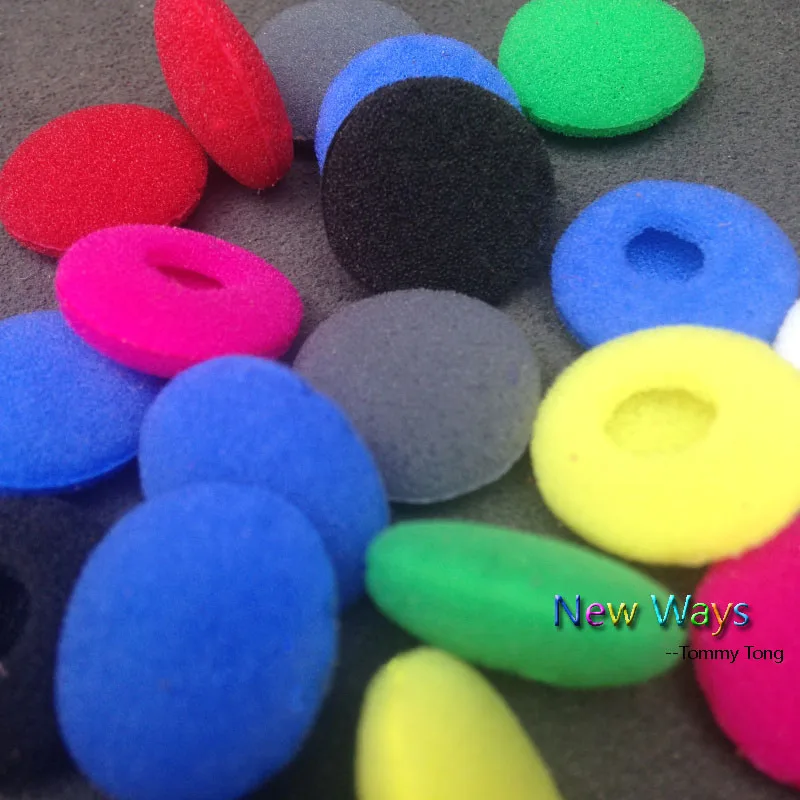 1000pcs 500pairs 18mm Foam Earbud Earphone Ear Buds Headphone Ear Pads Cushion Replacement Sponge Covers Tips For Earphone MP3