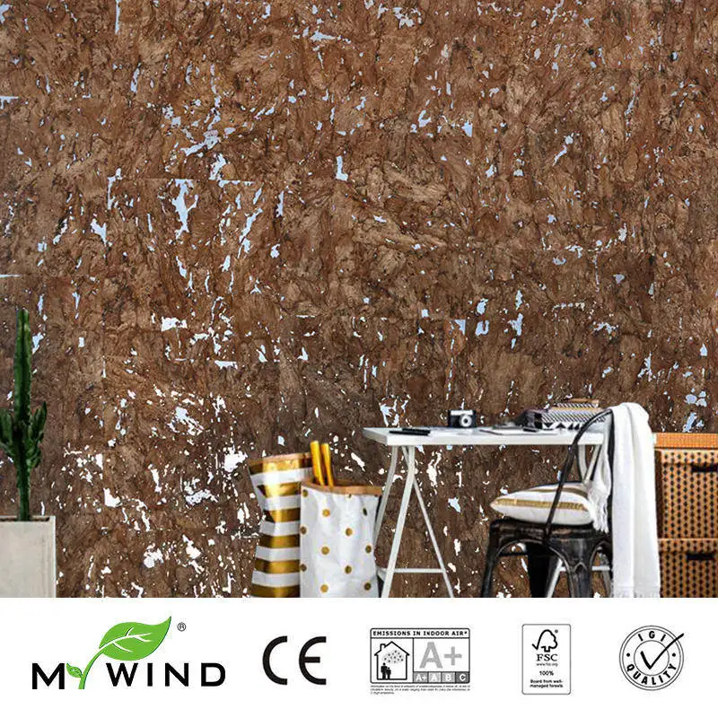 

3D Wallpaper In Roll Home Decor 2019 MY WIND Ligth Brown with Silver Wallpapers Luxury 100% Natural Material Safety Innocuity