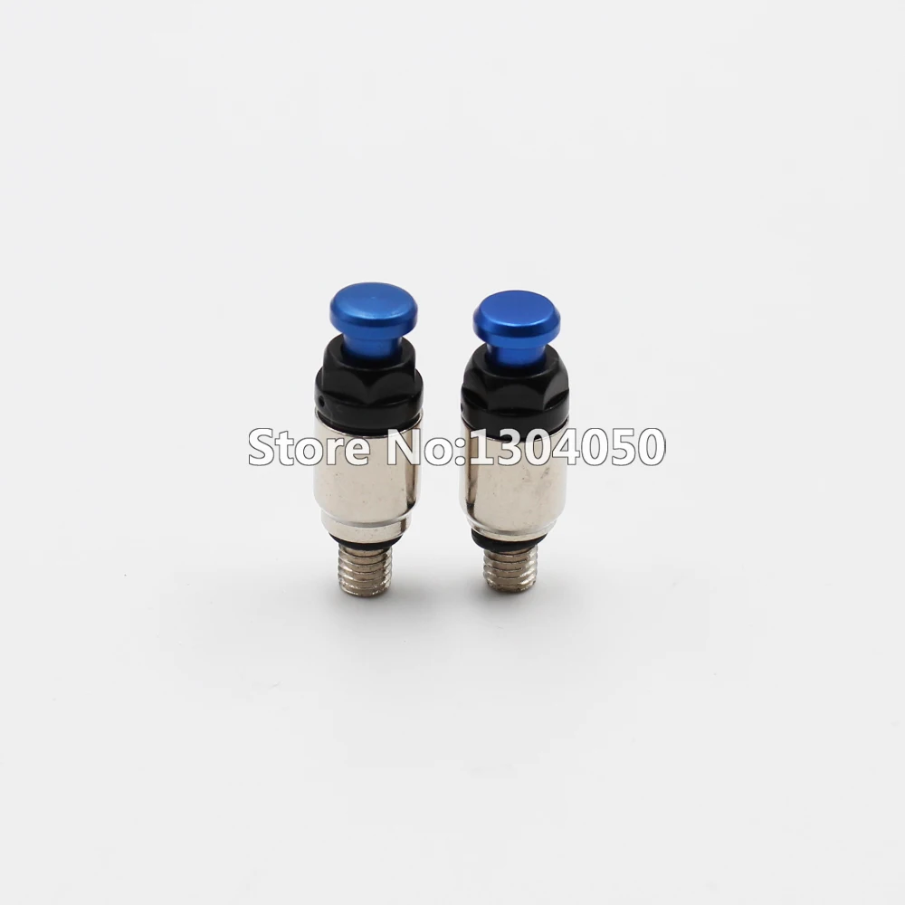 

Dirt bike Motorcross Fork Bleeders Valve Air Fork Air Bleeder Pressure Relief Valve M5 x 0.8 Brass Billet Stainless BLUE M5*0.8