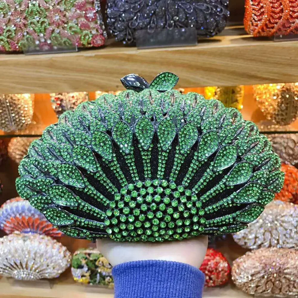 

XIYUAN Lady Crystals Evening Bags Women 2025 Sparkling Diamond Evening Handbags Metal Clutch Purses And Handbag Wedding Purse