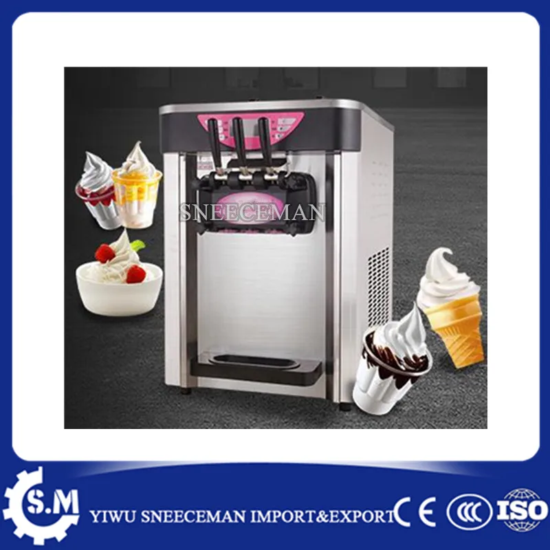 

24-30L/H Soft serve Ice Cream machine table Ice Cream Vending Machine commercial soft ice cream making vending machine