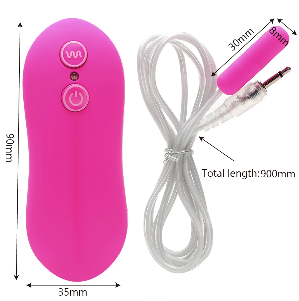 With Wire 8mm Bullet Vibrator for Women Vaginal Ball Clitoral Stimulator Men Urethral Plug Sounding Female Masturbator Sex Toys